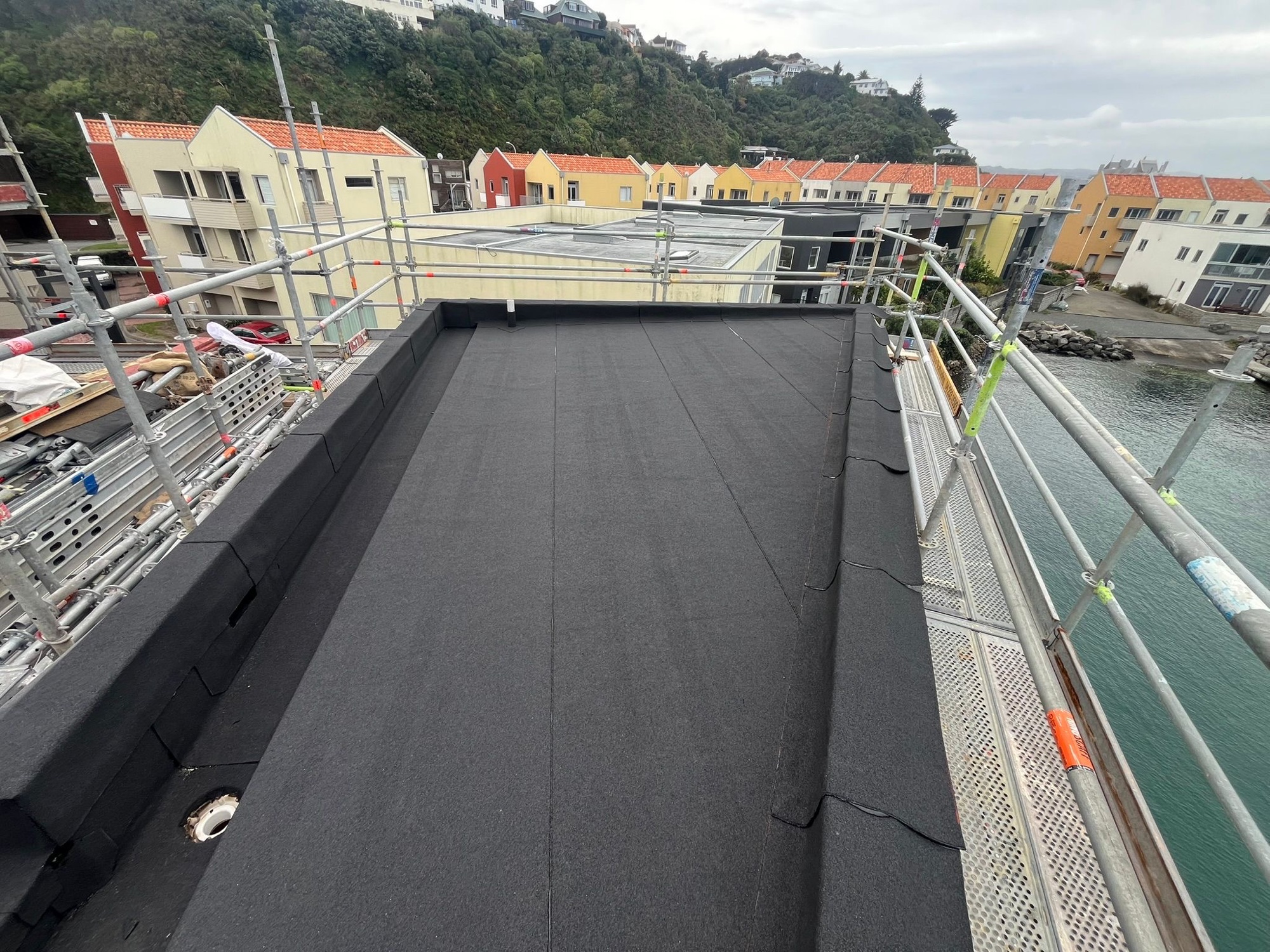 Roofing — torch-on membrane, Wellington CBD
