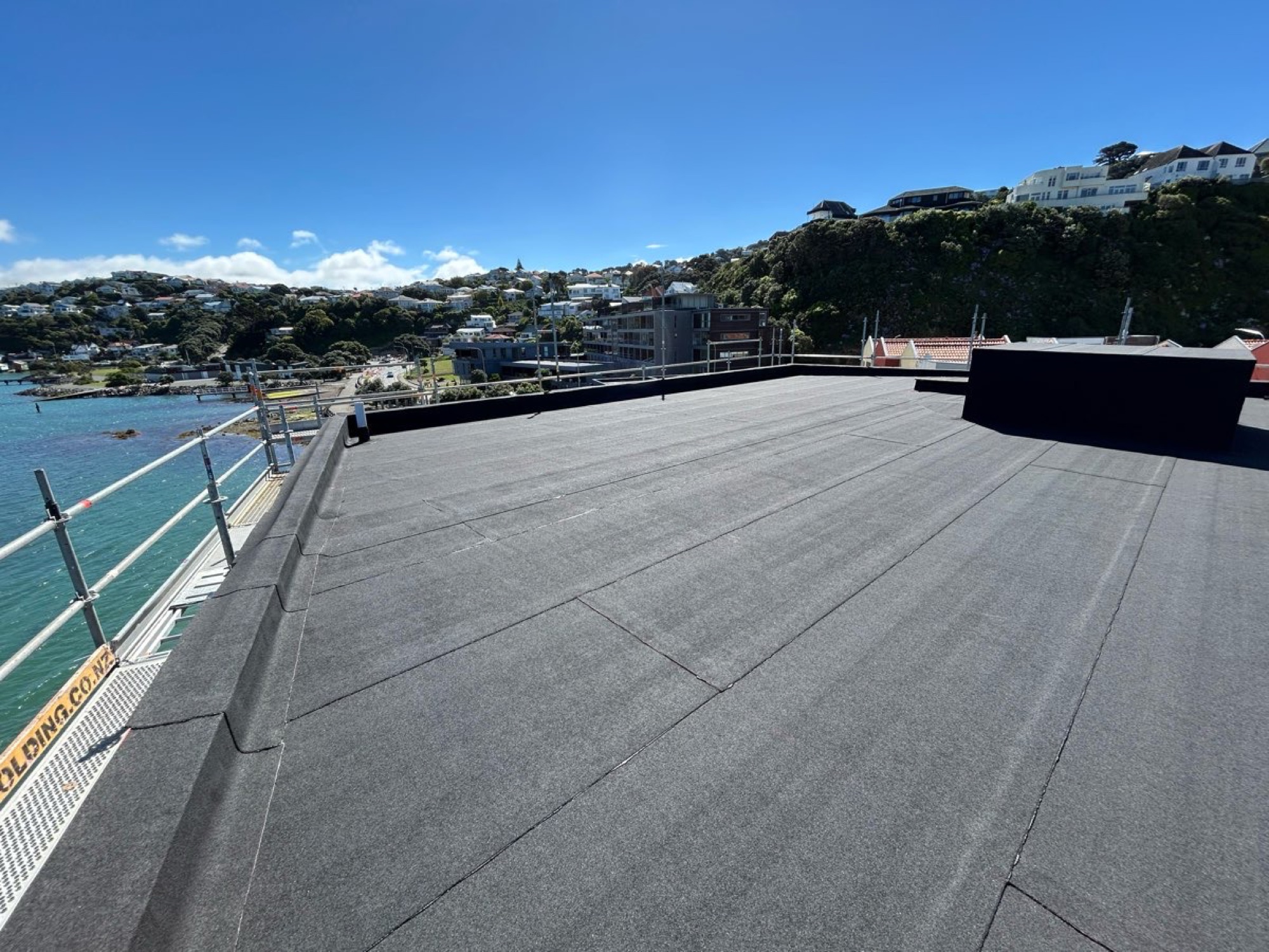 Torch-on membrane roof, Wellington CBD